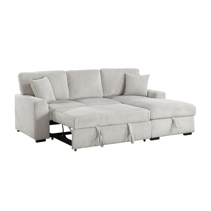 9633MNB*22LRC (2)2-Piece Sectional with Pull-out Bed and Right Chaise with Hidden Storage - 9633MNB*22LRC