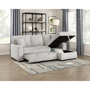 9633MNB*22LRC (2)2-Piece Sectional with Pull-out Bed and Right Chaise with Hidden Storage - 9633MNB*22LRC