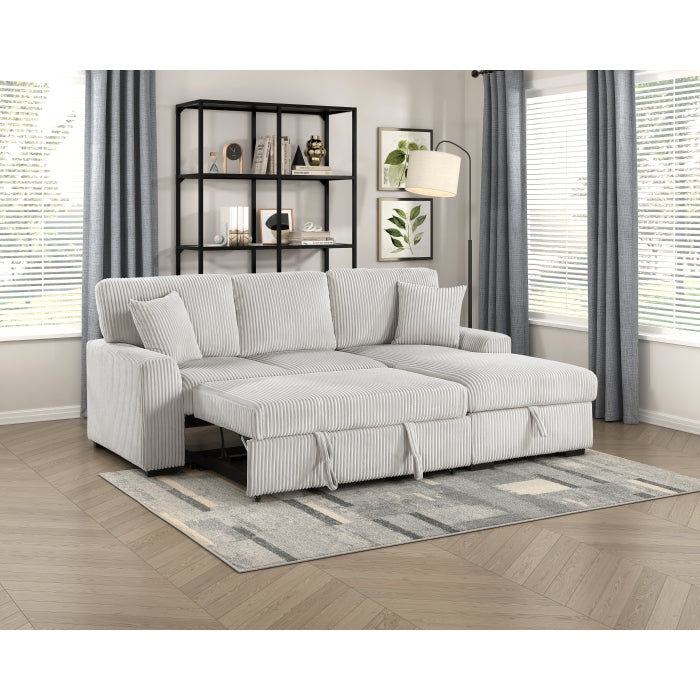 9633MNB*22LRC (2)2-Piece Sectional with Pull-out Bed and Right Chaise with Hidden Storage - 9633MNB*22LRC