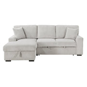 9633MNB*2LC2R (2)2-Piece Sectional with Pull-out Bed and Left Chaise with Hidden Storage - 9633MNB*2LC2R