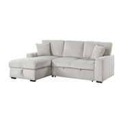 9633MNB*2LC2R (2)2-Piece Sectional with Pull-out Bed and Left Chaise with Hidden Storage - 9633MNB*2LC2R