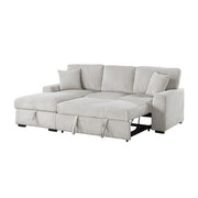 9633MNB*2LC2R (2)2-Piece Sectional with Pull-out Bed and Left Chaise with Hidden Storage - 9633MNB*2LC2R