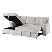 9633MNB*2LC2R (2)2-Piece Sectional with Pull-out Bed and Left Chaise with Hidden Storage - 9633MNB*2LC2R