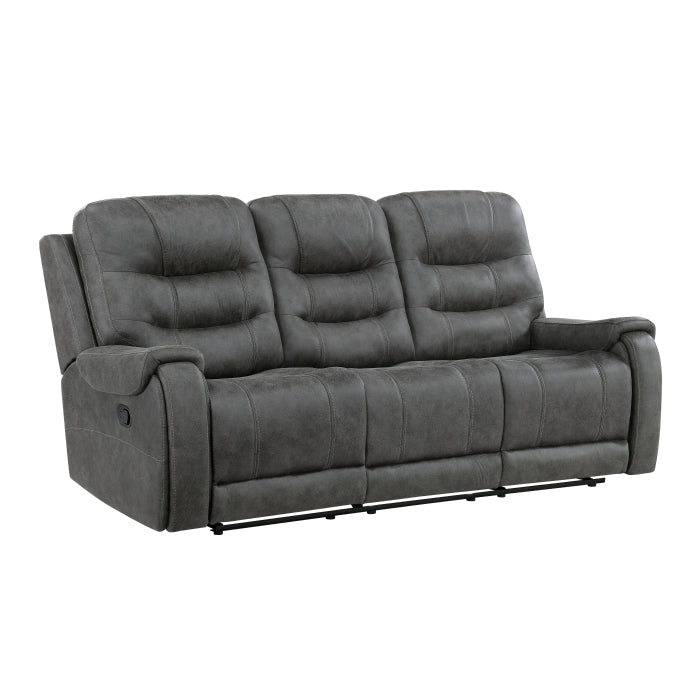 9634DGY*2 2pc Set: Sofa, Love - 9634DGY*2