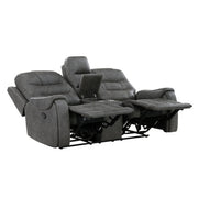 9634DGY*2 2pc Set: Sofa, Love - 9634DGY*2