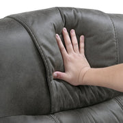 9634DGY-2 Double Reclining Love Seat with Center Console - 9634DGY-2