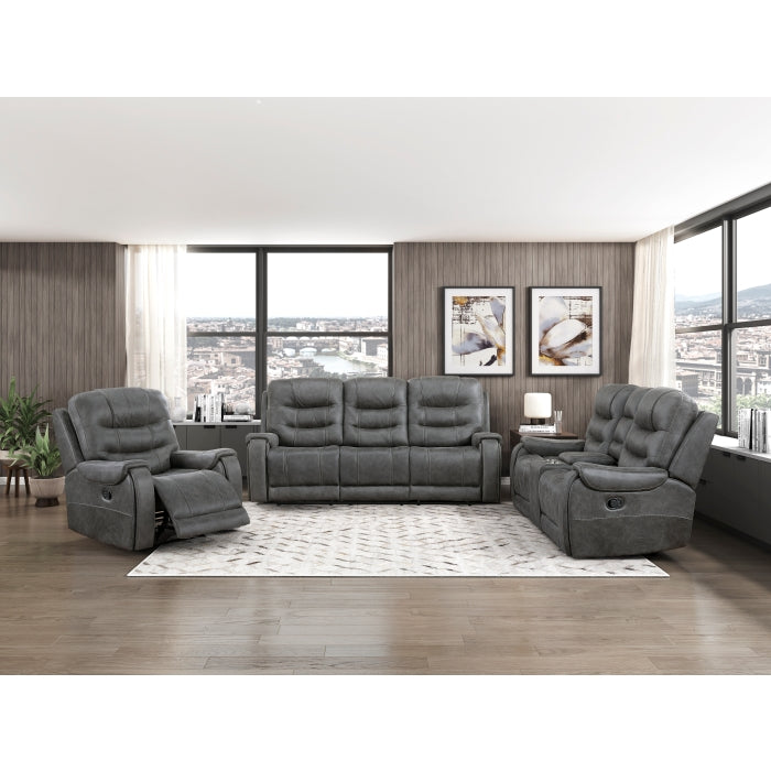 9634DGY-3 Double Reclining Sofa - 9634DGY-3