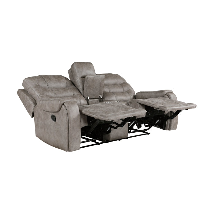 9634GBR-2 Double Reclining Love Seat with Center Console - 9634GBR-2