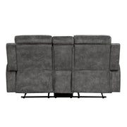 9635DG-2 Double Reclining Love Seat with Center Console - 9635DG-2