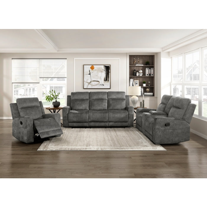 9635DG-2 Double Reclining Love Seat with Center Console - 9635DG-2