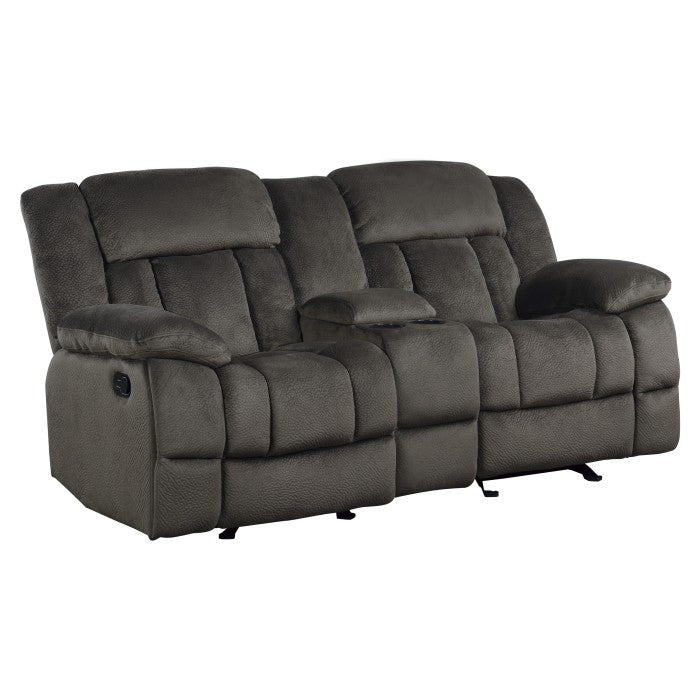 9636-2 Double Glider Reclining Love Seat with Center Console - 9636-2
