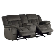 9636-2 Double Glider Reclining Love Seat with Center Console - 9636-2