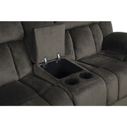 9636-2 Double Glider Reclining Love Seat with Center Console - 9636-2