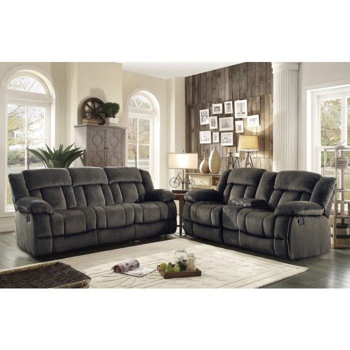 9636-2 Double Glider Reclining Love Seat with Center Console - 9636-2