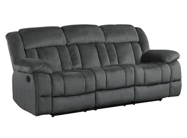 Laurelton Charcoal Double Reclining Sofa 9636Cc-3 | Homelegance