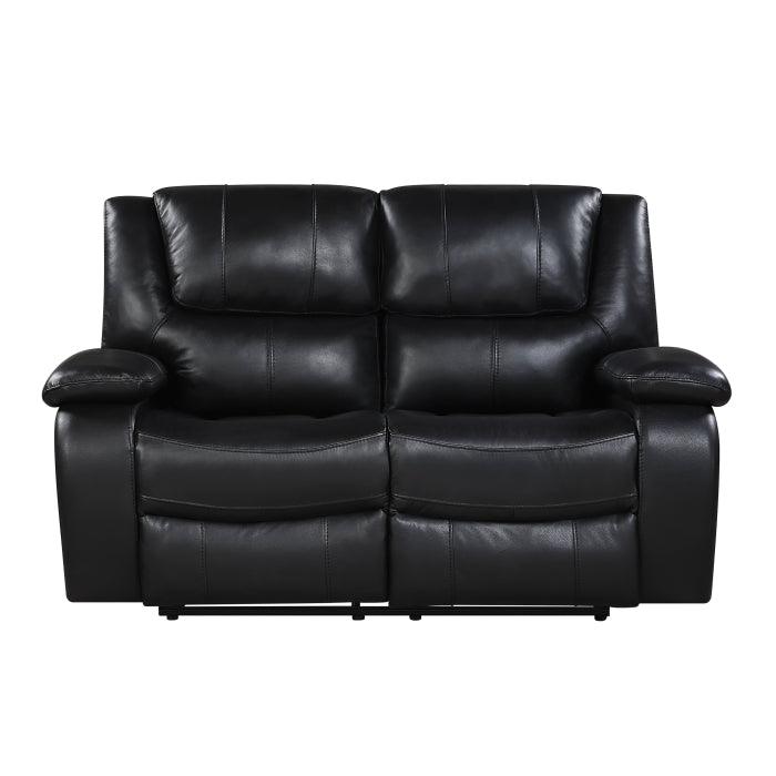 9639BK-2 Double Reclining Love Seat - 9639BK-2