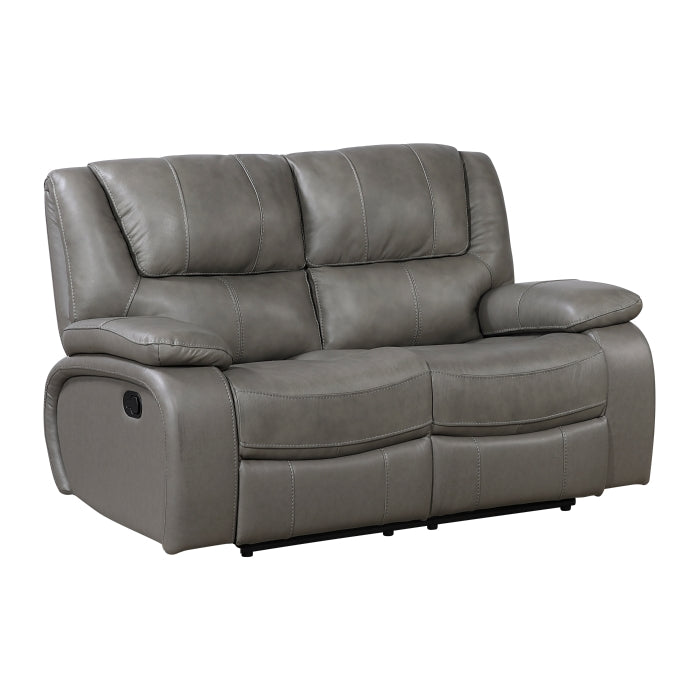 9639GY-2 Double Reclining Love Seat - 9639GY-2