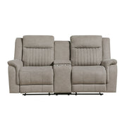 9646DV-2 Double Reclining Love Seat with Center Console - 9646DV-2