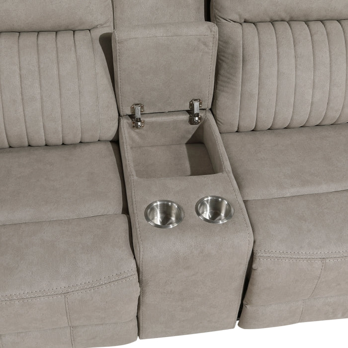 9646DV-2 Double Reclining Love Seat with Center Console - 9646DV-2