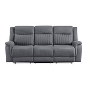 9646GY*2 2pc Set: Sofa, Love - 9646GY*2