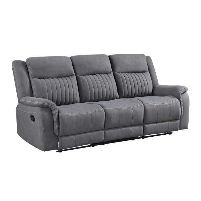 9646GY*2 2pc Set: Sofa, Love - 9646GY*2