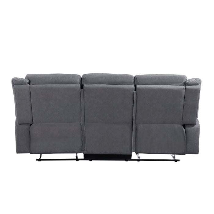 9646GY*2 2pc Set: Sofa, Love - 9646GY*2