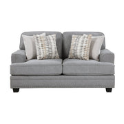9648GY*2 2pc Set: Sofa, Love - 9648GY*2
