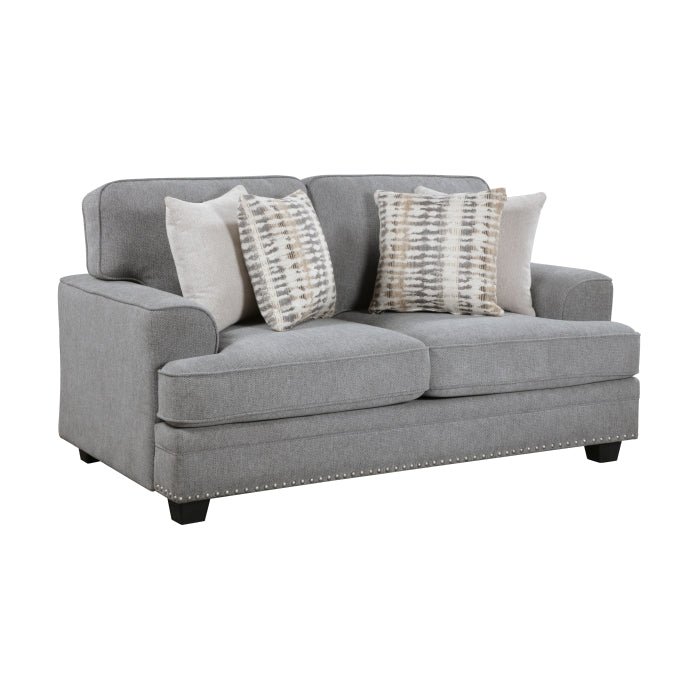 9648GY*2 2pc Set: Sofa, Love - 9648GY*2