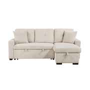 9649BE*SC (3)3-Piece Reversible Sectional with Pull-out Bed and Hidden Storage - 9649BE*SC