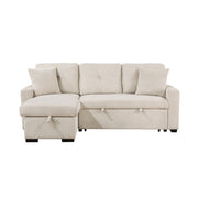 9649BE*SC (3)3-Piece Reversible Sectional with Pull-out Bed and Hidden Storage - 9649BE*SC