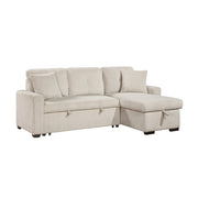 9649BE*SC (3)3-Piece Reversible Sectional with Pull-out Bed and Hidden Storage - 9649BE*SC