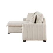 9649BE*SC (3)3-Piece Reversible Sectional with Pull-out Bed and Hidden Storage - 9649BE*SC
