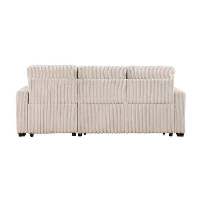 9649BE*SC (3)3-Piece Reversible Sectional with Pull-out Bed and Hidden Storage - 9649BE*SC