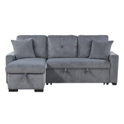 9649DG*SC (3)3-Piece Reversible Sectional with Pull-out Bed and Hidden Storage - 9649DG*SC
