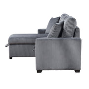 9649DG*SC (3)3-Piece Reversible Sectional with Pull-out Bed and Hidden Storage - 9649DG*SC