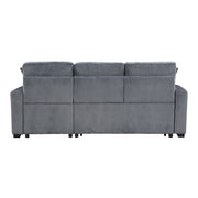 9649DG*SC (3)3-Piece Reversible Sectional with Pull-out Bed and Hidden Storage - 9649DG*SC