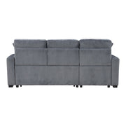 9649DG*SC (3)3-Piece Reversible Sectional with Pull-out Bed and Hidden Storage - 9649DG*SC