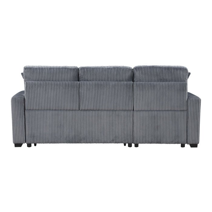 9649DG*SC (3)3-Piece Reversible Sectional with Pull-out Bed and Hidden Storage - 9649DG*SC