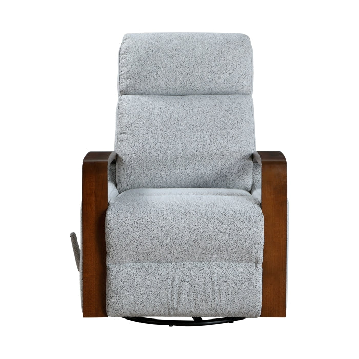 9659GRY-1 Swivel Glider Reclining Chair - 9659GRY-1