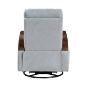 9659GRY-1 Swivel Glider Reclining Chair - 9659GRY-1