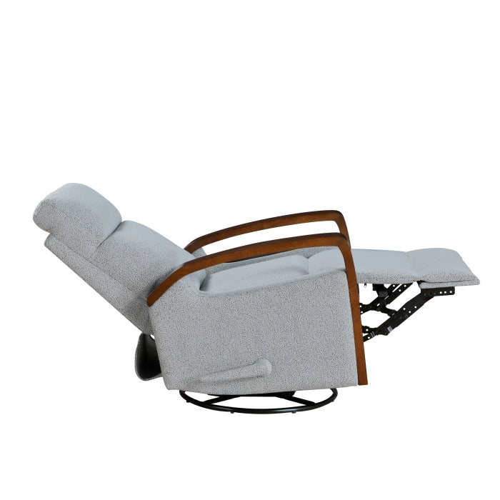 9659GRY-1 Swivel Glider Reclining Chair - 9659GRY-1