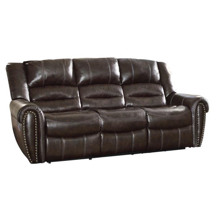 Center Hill Double Reclining Sofa 9668Brw-3 | Homelegance