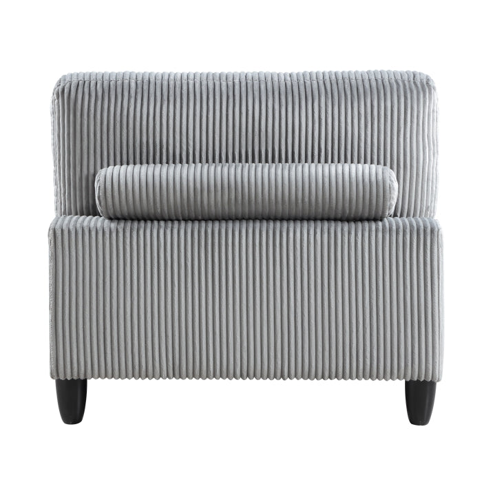 9688GY*52CR2ACOT (5)5-Piece Modular Sectional with Ottoman - 9688GY*52CR2ACOT