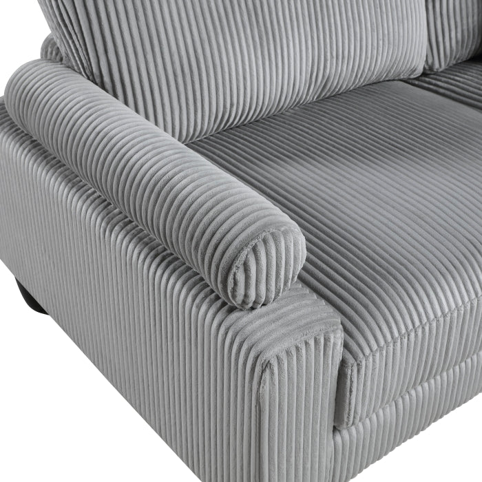 9688GY*62CR2AC2OT (6)6-Piece Modular Sectional with Ottomans - 9688GY*62CR2AC2OT