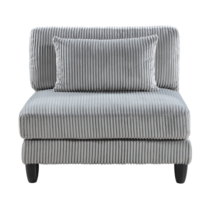 9688GY*62CR2AC2OT (6)6-Piece Modular Sectional with Ottomans - 9688GY*62CR2AC2OT