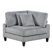 9688GY*62CR3ACOT (6)6-Piece Modular Sectional with Ottoman - 9688GY*62CR3ACOT