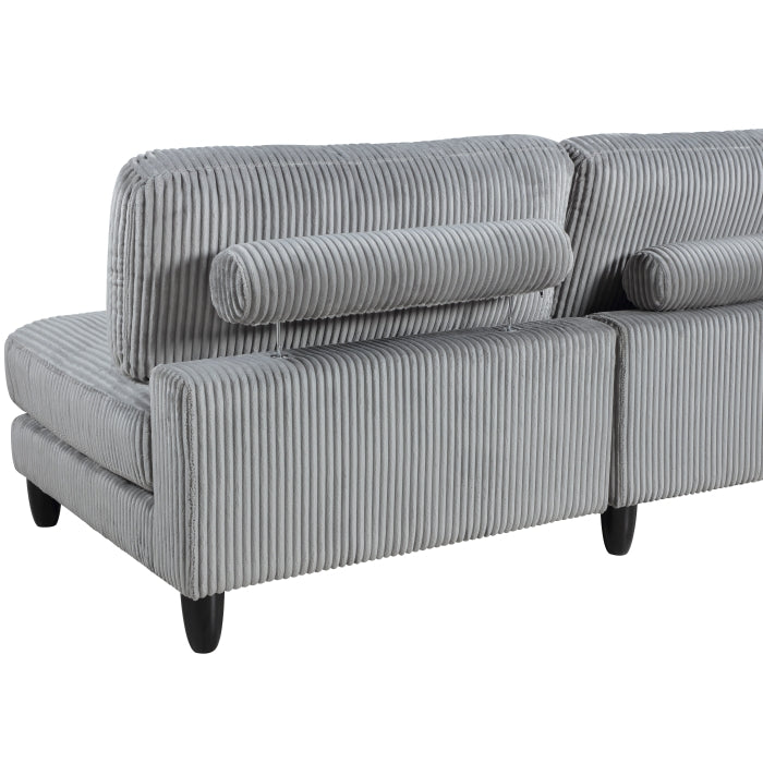 9688GY*62CR3ACOT (6)6-Piece Modular Sectional with Ottoman - 9688GY*62CR3ACOT