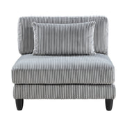 9688GY-AC Armless Chair - 9688GY-AC