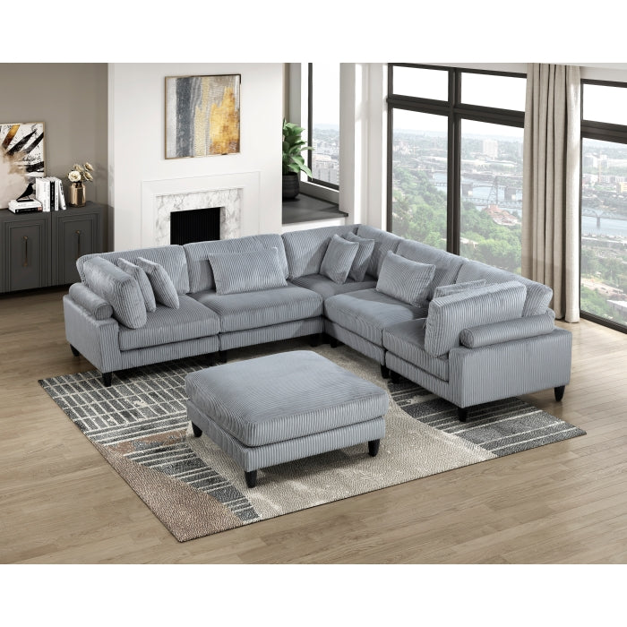 9688GY-AC Armless Chair - 9688GY-AC