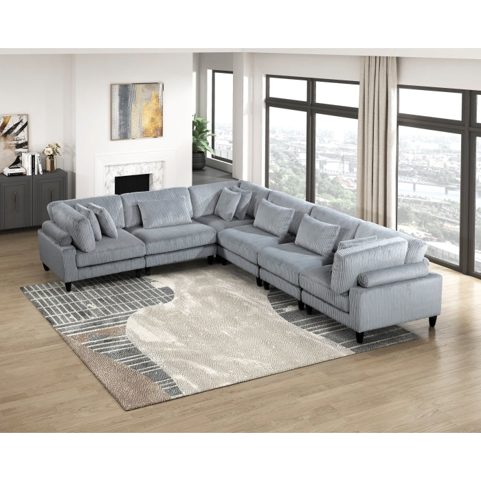 9688GY-AC Armless Chair - 9688GY-AC
